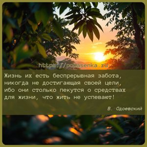Жизнь их есть беспрерывная забота, никогда не достигающая своей цели, ибо...